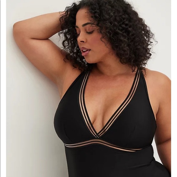 New! Torrid sz 3 Triangle Bathing Swim Suit size 3X - Picture 2 of 4